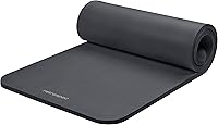 Retrospec Solana 1-Inch Thick Non-Slip Yoga Mat with Nylon Strap - Comfort for Yoga, Pilates, Stretching & Workouts