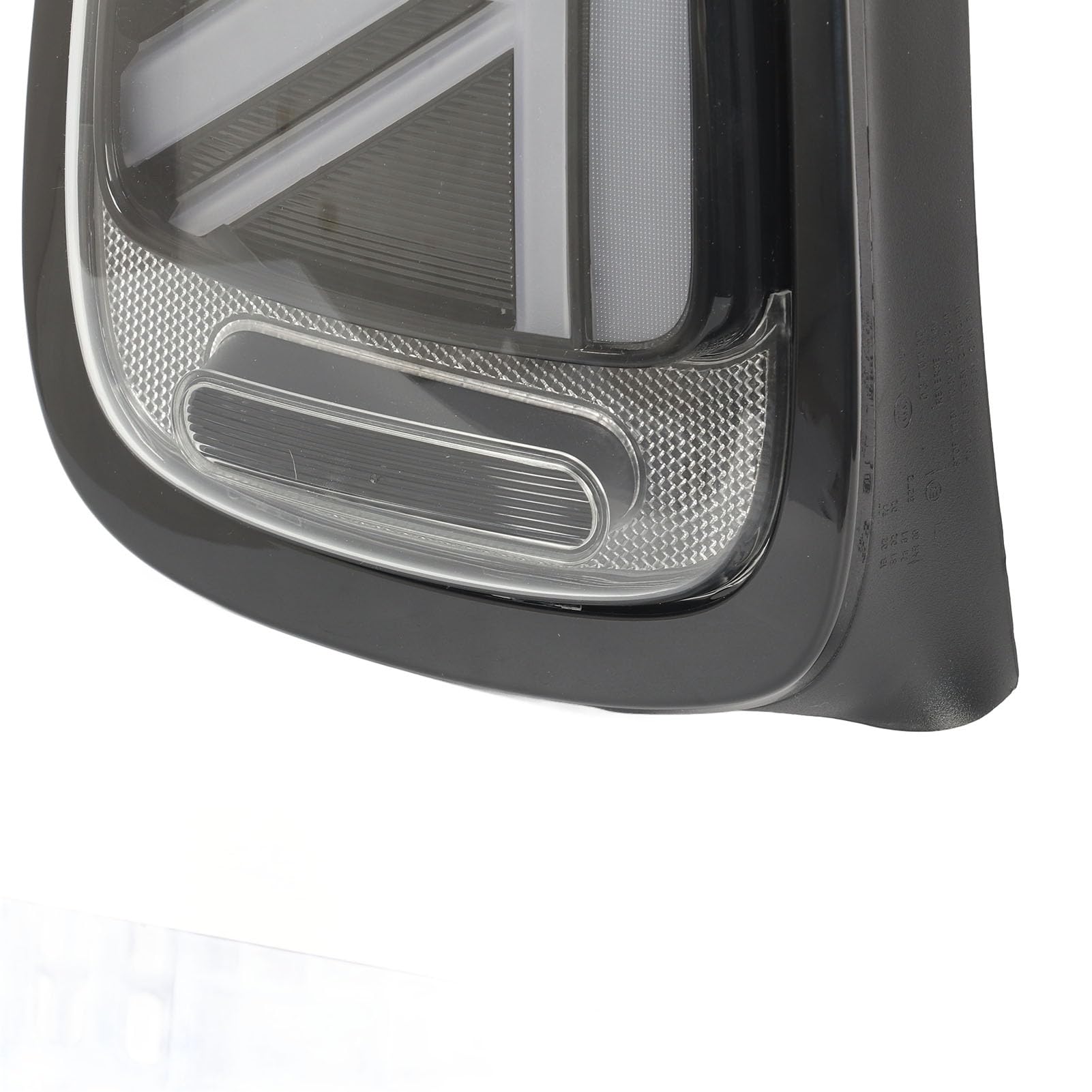Tbest Luces Traseras LED Completas Union Jack, Señal de Secuencial, Actualización Plug and Play para Mini F55 F56 F57 S JCW Modelos 2014 a 2024 Marco Negro de Alto Brillo (blanco negro)