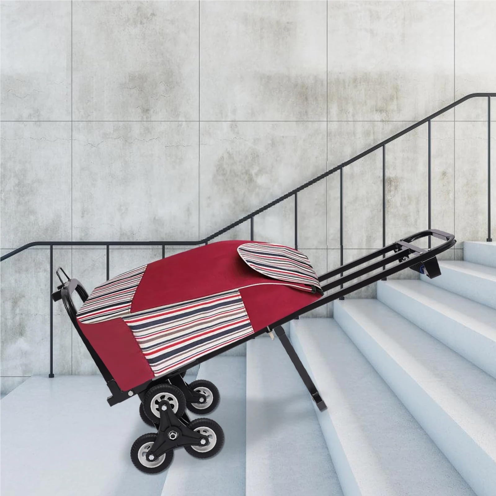 Trolleys Chariots de manutention Chariot d'escalade Pliable, Diable, Camion, Chariot avec 6 Roues Utilitaires