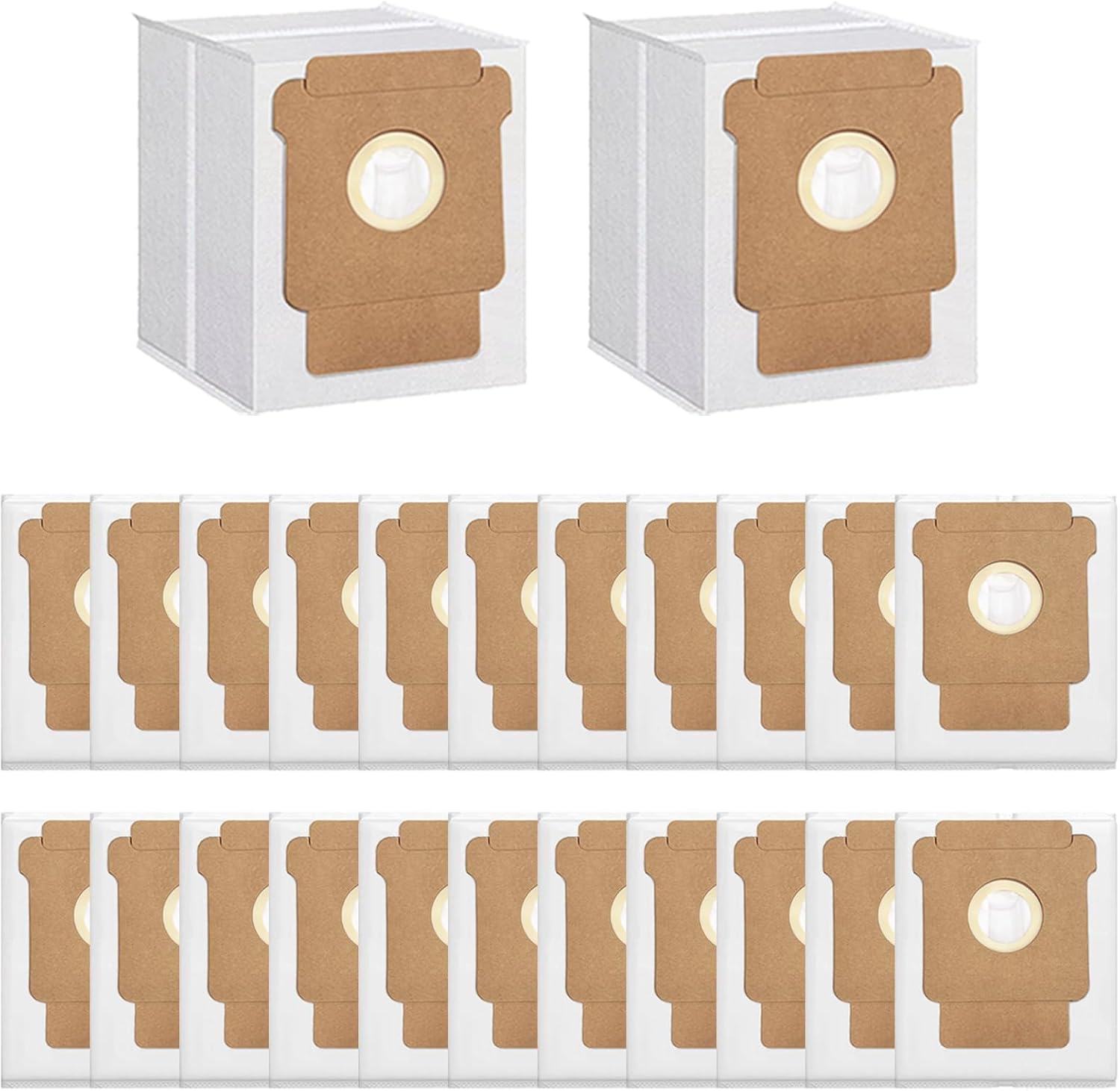 24 Pack Vacuum Bags for iRobot Roomba 105 Vac 105 405 504 505 705,Combo 10 Max, Vac 2 (Q0520), i7+ i3+ i4+ i5+ i6+ i8+ j5+ j7+ j8+ s9+, i s j Series Vacuum, All Clean Base Automatic Dirt Disposal Bags