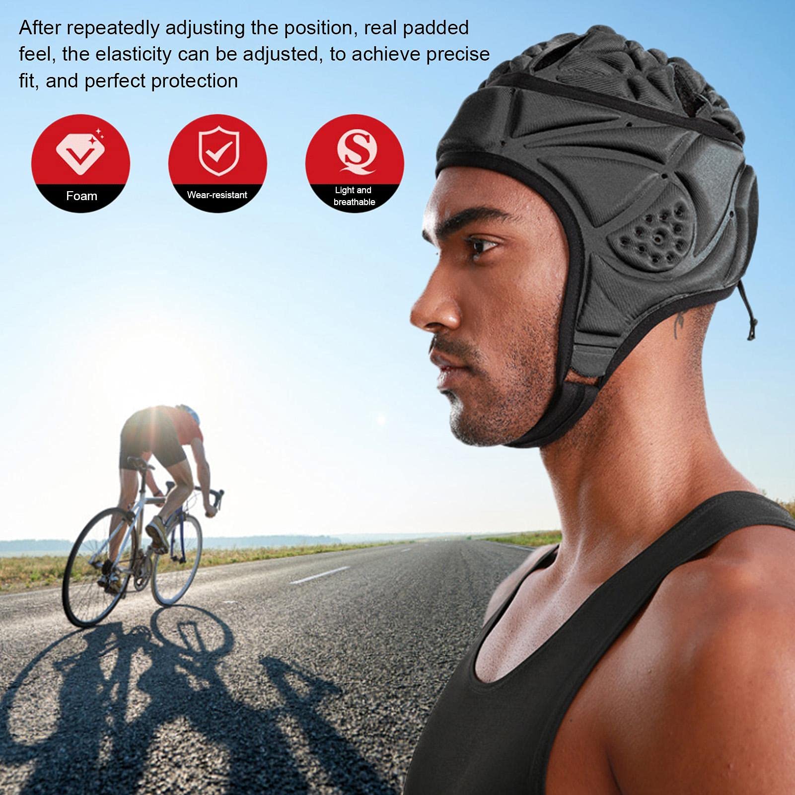 protección con carcasa flexible para reducir la protección contra las colisiones impacto, niños, adolescentes y adultos, 42 x 20 cm