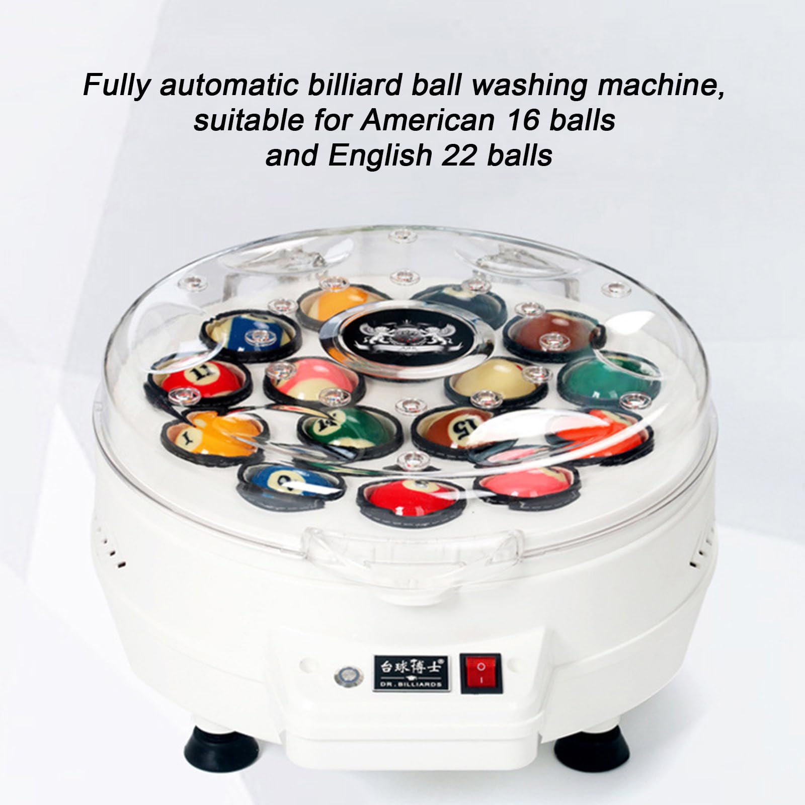 Nettoyeur Automatique De Billes De Billard RoyceBee – 16/22 Emplacements, Puissance 180W, Polissage Et Stérilisation En 2 Min – Silencieux, Avec Système De Refroidissement
