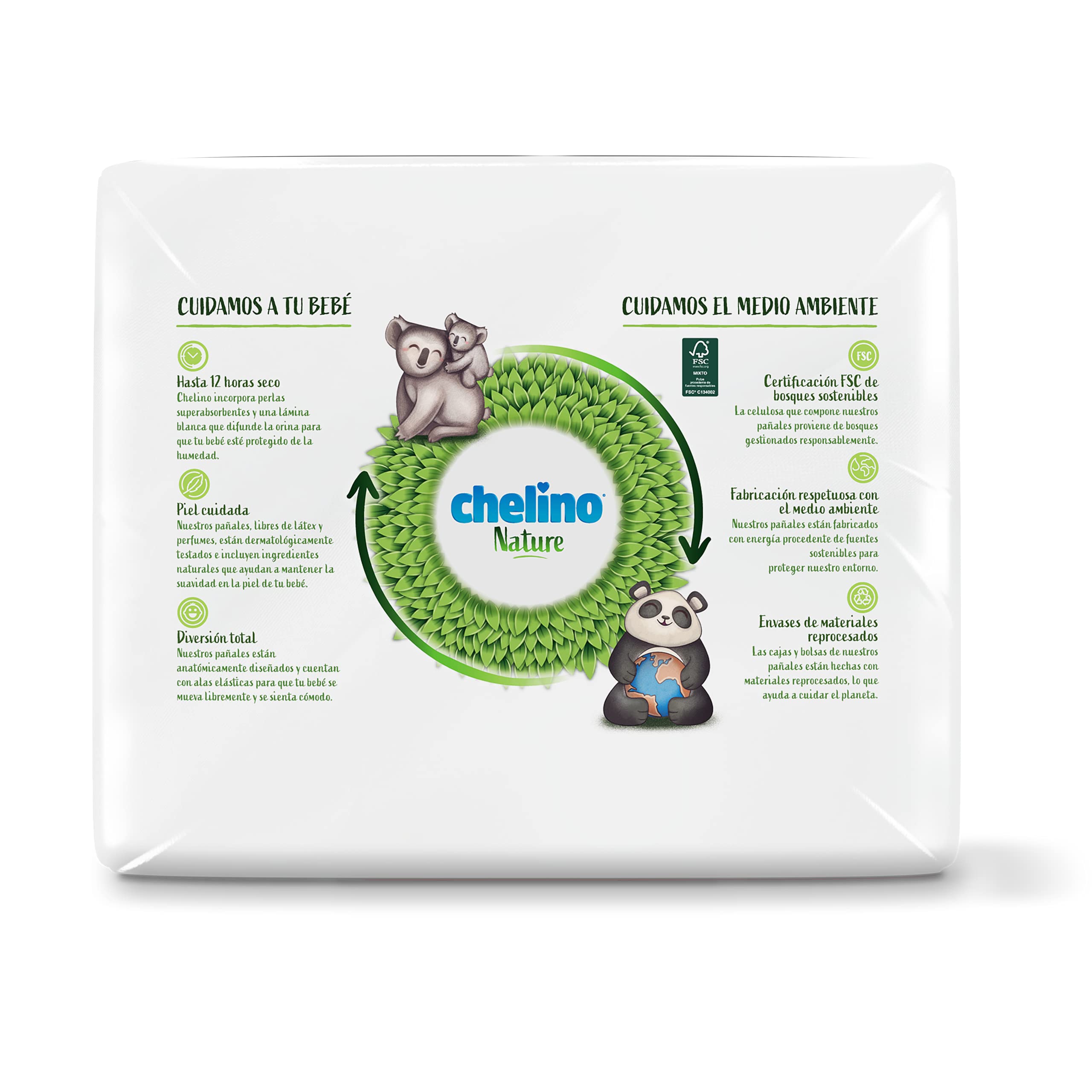 Chelino Nature Pannolino per bambini taglia 6 (17-28 kg), 162 pannolini