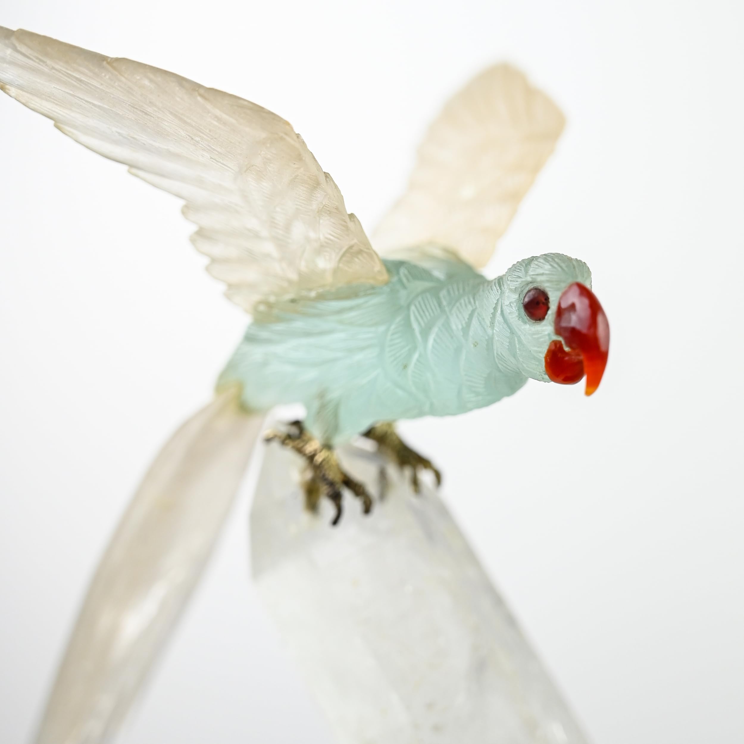 Amazon.co.jp: 【英雅堂】アクアマリンと水晶を使用したインコの