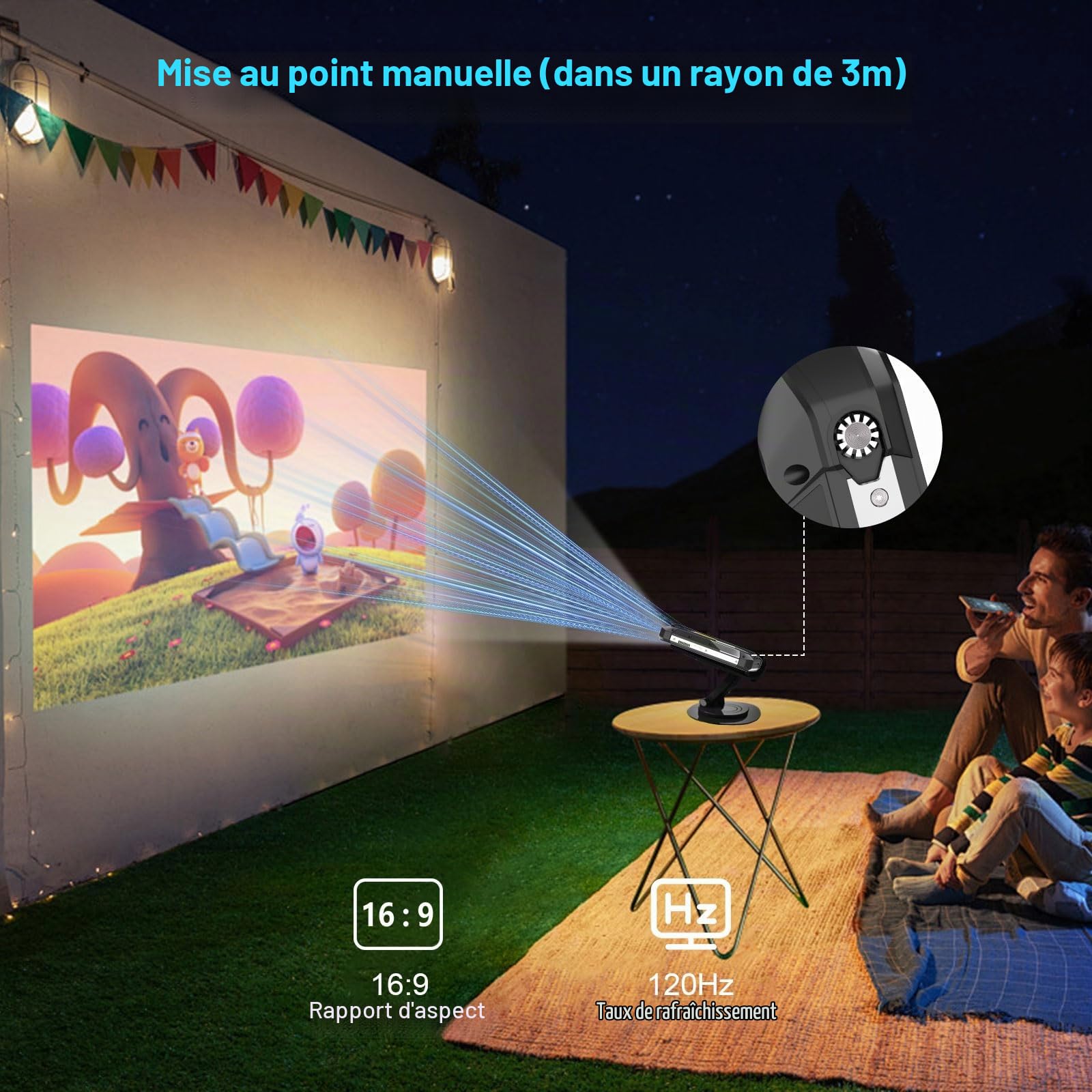 8849 Tank 3 Pro 5G Smartphone Extérieur AI | IP68 | Projecteur Intégré | Écran 6,79" FHD+ | 20000 mAh | 32 Go + 512 Go de Stockage | Lampe de Camping | OTG | NFC | 50 MP + 200 MP | Téléphone Robuste