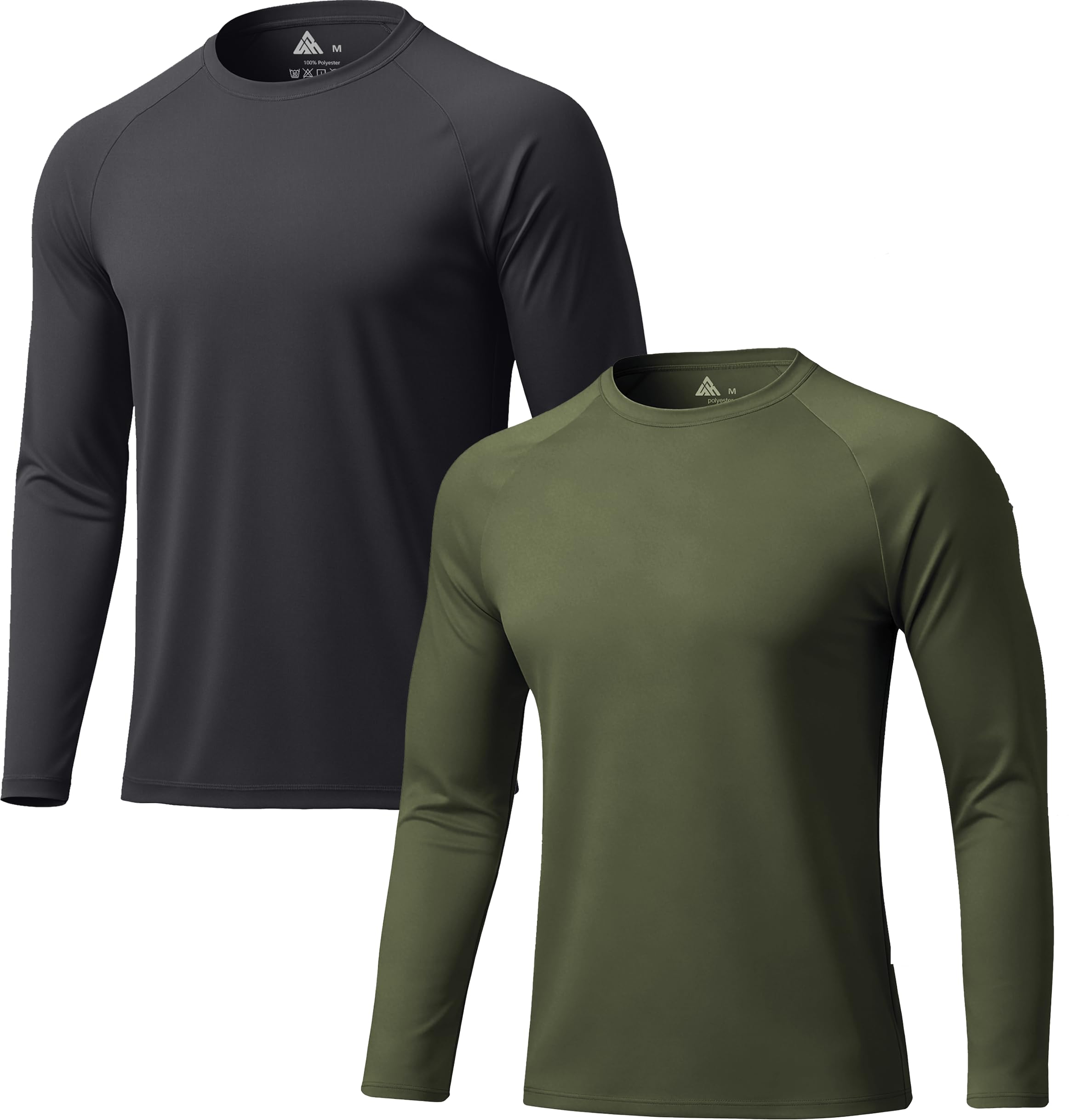 ZITY Long Sleeve Shirts for Men UPF 50+ Moisture Wicking Workout