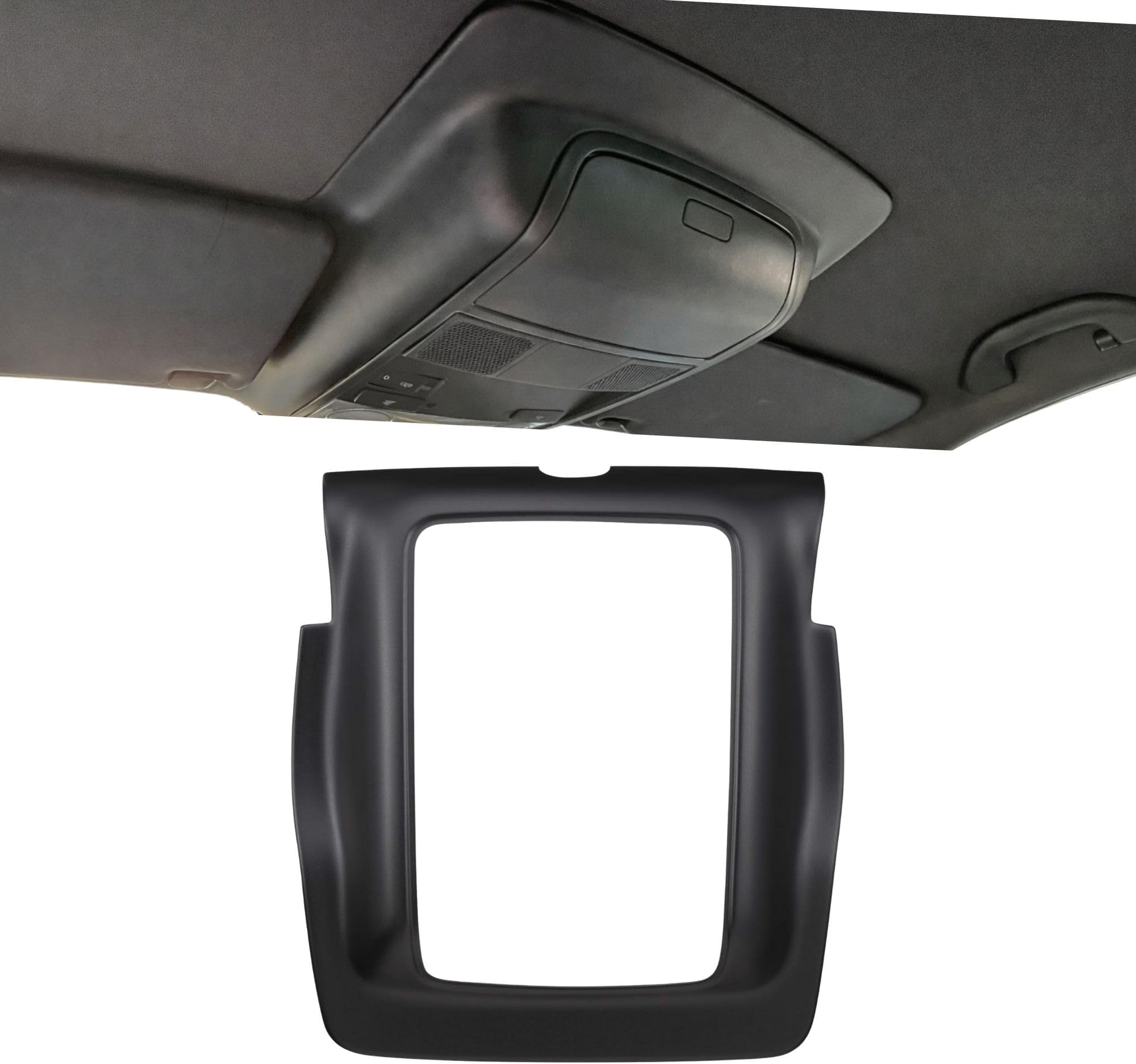 CASPORT for V-W Golf MK5 2003-2008 Headlining on Glasses Compartment Detaches Self-made Repair Trim Kit Easy Replacement (Black, Front)