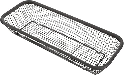 Cesta de almacenamiento de vajilla organizador de utensilios para cajones de cocina, lavavajillas, cubiertos, barra de cesta de acero inoxidable,