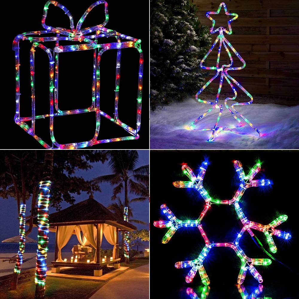 Amazon.com: Brizled Multicolor Rope Lights,18ft 216 LED Christmas