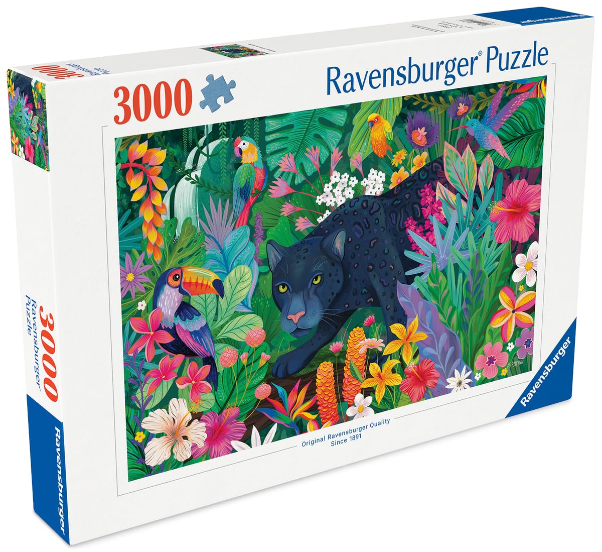 Ravensburger - Puzzle Adulte - Puzzle 3000 pièces - Panthère dans la Jungle - Adultes et Enfants à partir de 14 Ans - Puzzle de qualité supérieure fabriqué en Europe - 12001748
