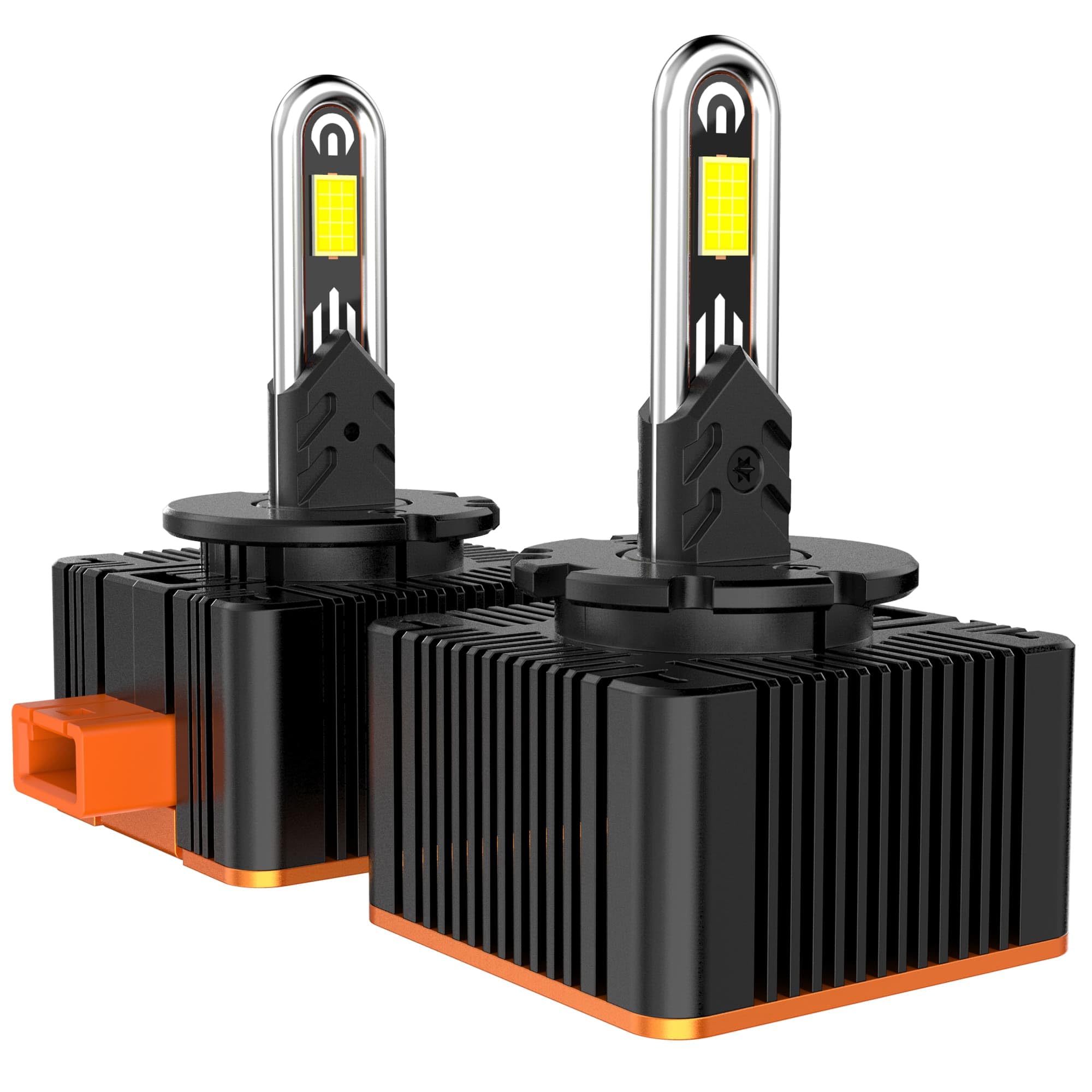 D3S Xenon Brenner 12V 60W 6000K Weiß – Langlebig & Energiesparend mit Effizienter Wärmeableitung – Hochwertige D3S Scheinwerferlampe für Abblend- & Fernlicht 2 Stück