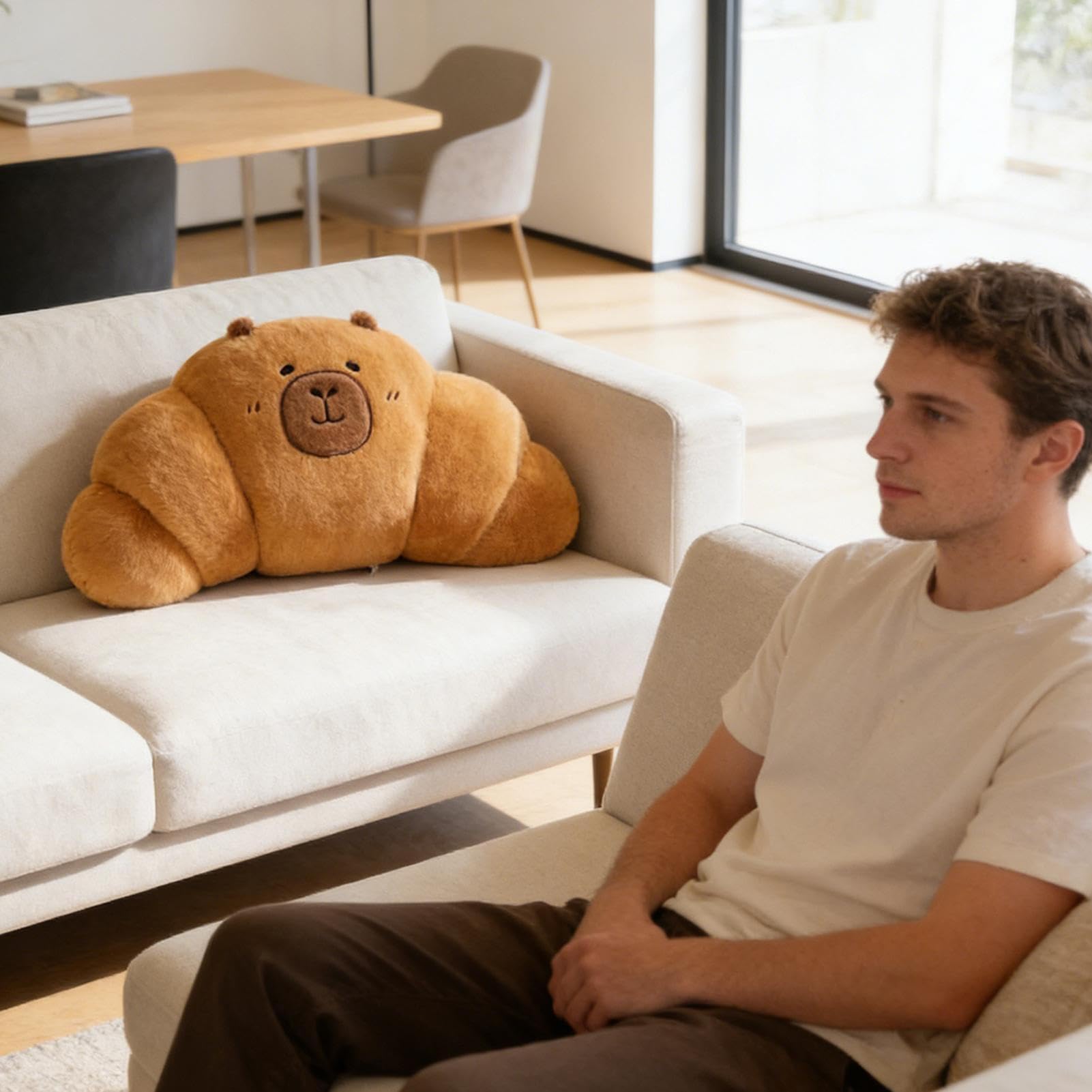 Peluche à pain | Poupées à Pain Douces Oreillers | Peluche Poupée Nourriture Décoration De La Maison | Pour Enfants Filles Et Garçons Pour Salon Chambre Canapé Lit Et