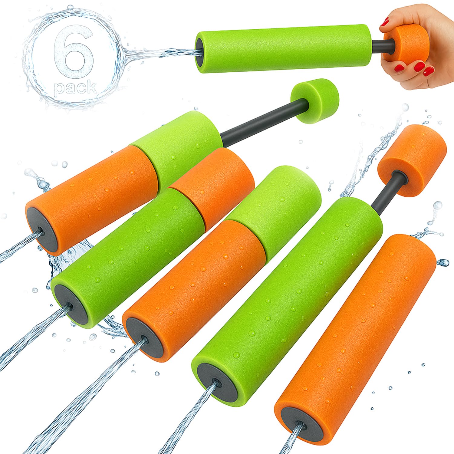 Sponsored Ad – AMERTEER 6Pcs Pistol Shooter for Kids | Squirt Guns Pool Toy Set for Boys & Girls | Beach Water Blaster Guns | Mini Bubble Pull High Pressure | Outdoor Water Gun | Swimming Shooting Toy