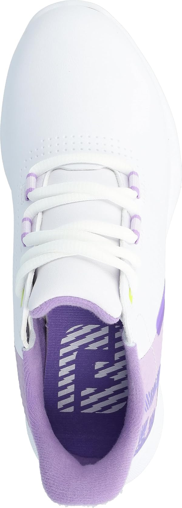 FootJoy Unisex FJ Fuel Junior Golf Shoe, White/Grey/Purple, 2 by FootJoy - Image 4