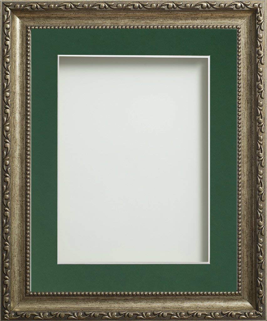 Frame Company Brompton Bronze 16x12 Frame with Bottle Green Mount for 12x8