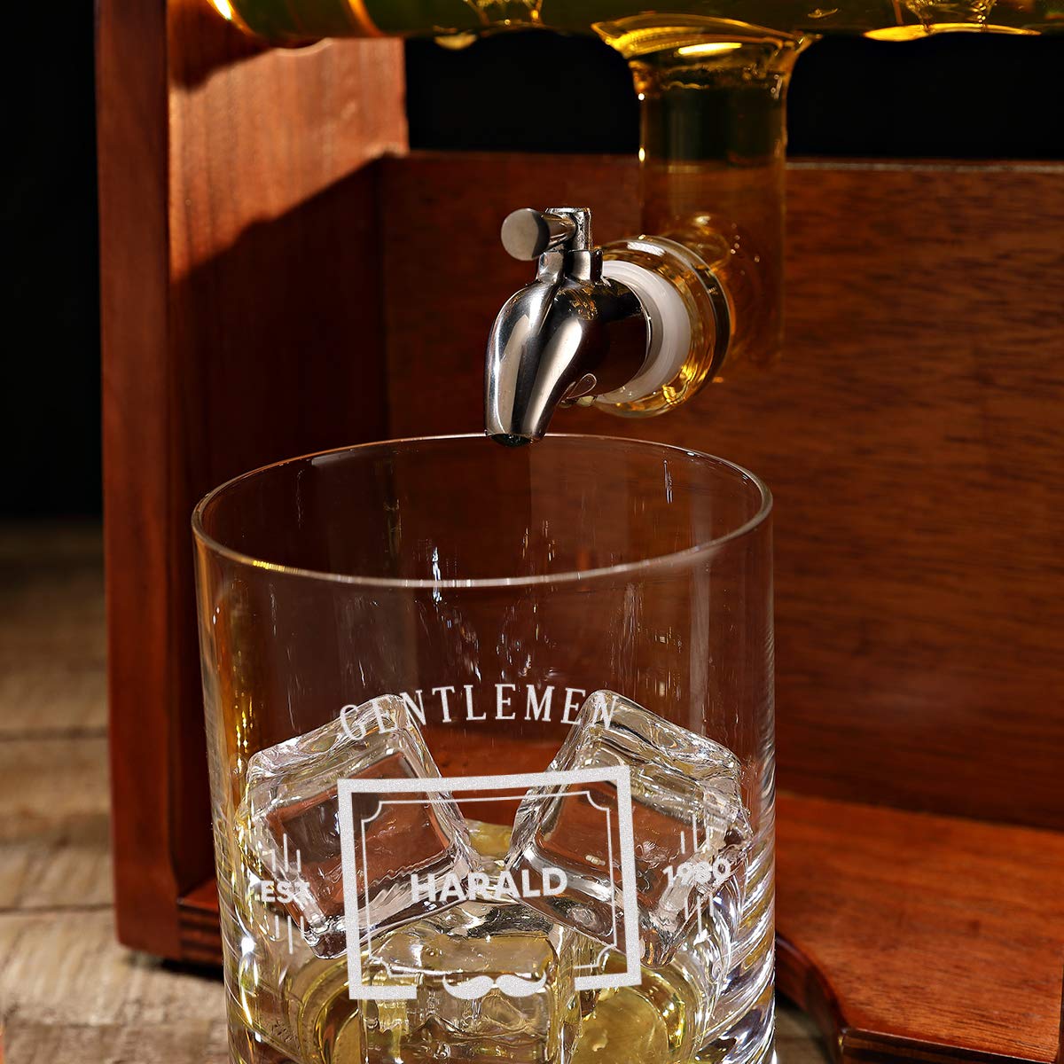 Gepersonaliseerde kist met Whisky | - Drank Cadeau
