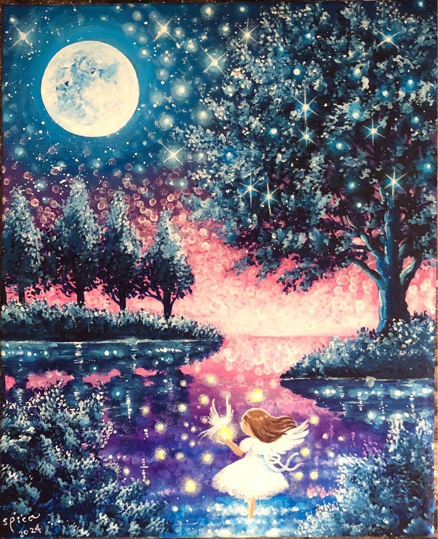 油絵　絵画　水辺 油絵 加藤芳雄 号4万8千円 『カッパ橋』 油彩画 絵画 風景画