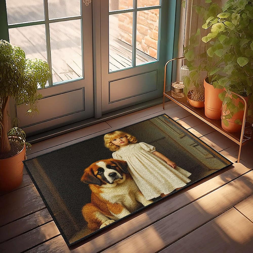 Tapis pour chien entrée anti-boue et séchage rapide pour Noël