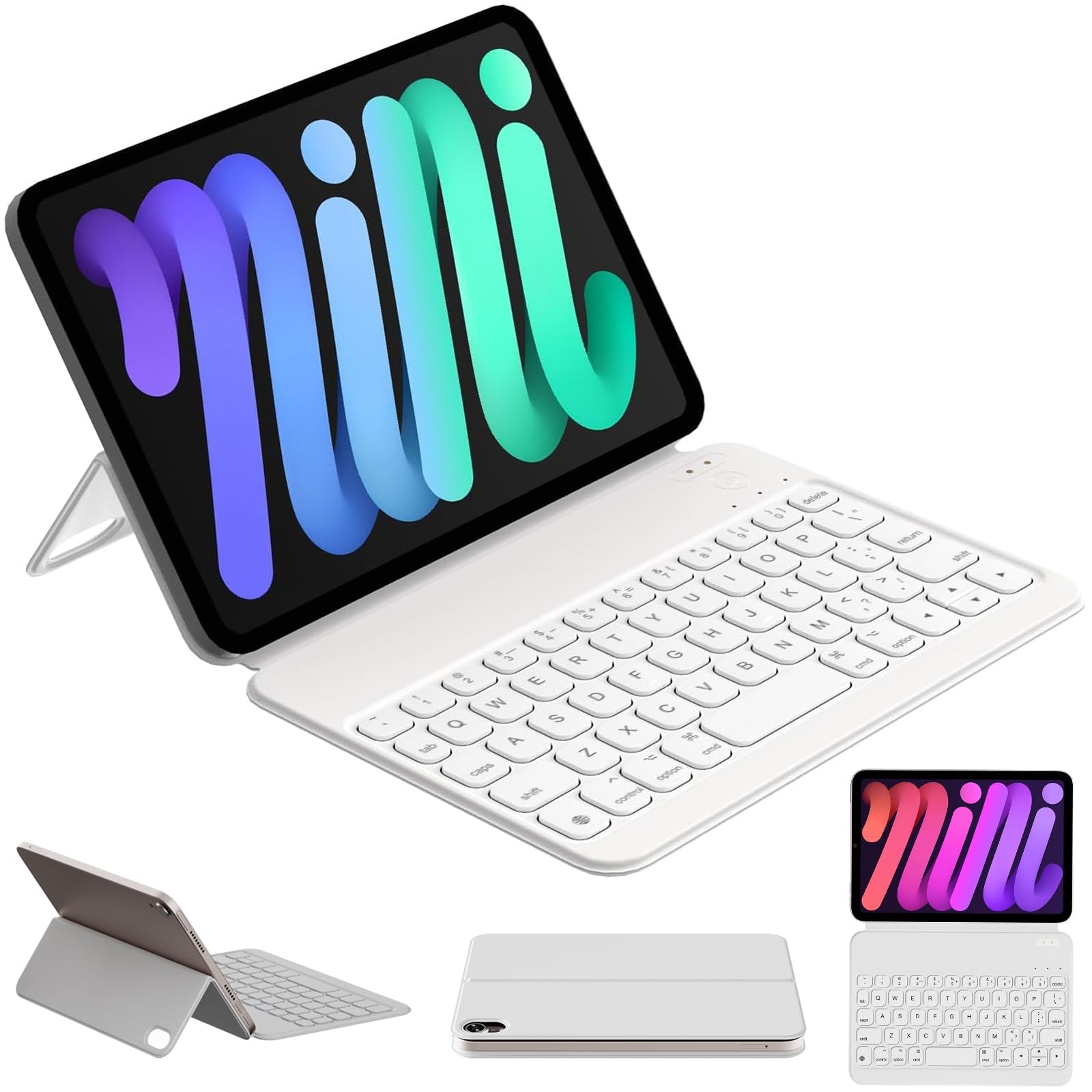 Amazon.com: HOU Keyboard Case for iPad mini 7th (A17 Pro, 2024