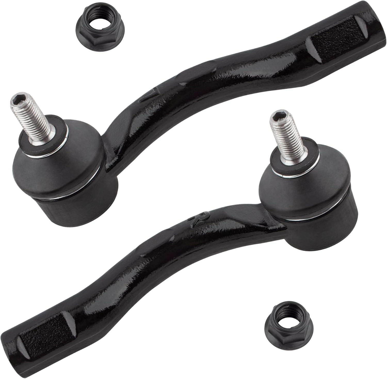 2 x Front Outer Tie Rod Ends, Compatible with Nissan Sentra 2007 2008 2009 2010 2011 2012, Replace # ES800575 ES800574