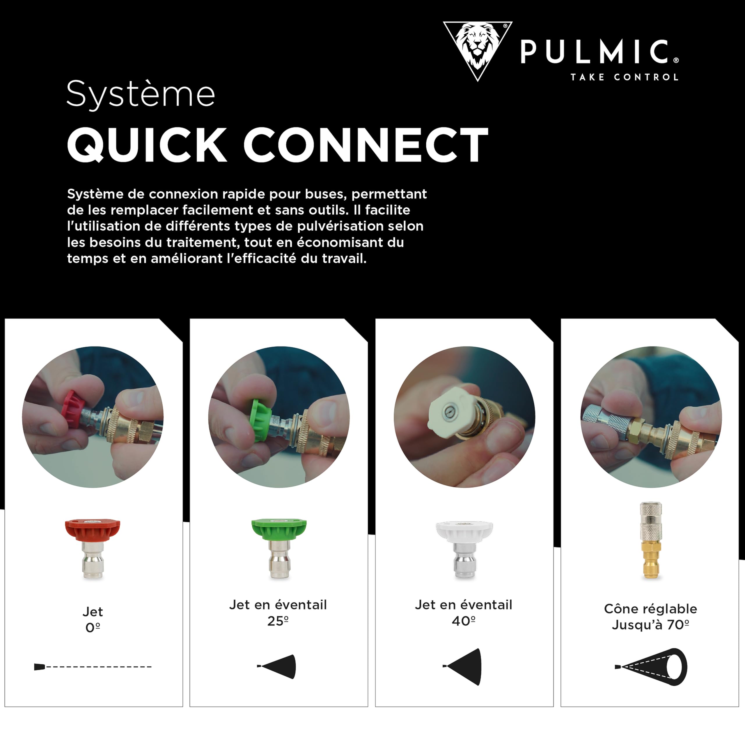 PULMIC TAKE CONTROL Pulvérisateur électrique industriel 35 l'application de désinfectants et de dégraissants. 35L. 7 Bar. jusqu'à 3hrs d'autonomie,2 batteries au lithium amovible,Accessoires inclus