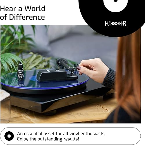 Miniatura 7 de Hudson Hi-Fi Limpiador de lápiz óptico ultra sónico para tocadiscos, limpiador de agujas de vinilo para tocadiscos, limpiador de agujas antiestático