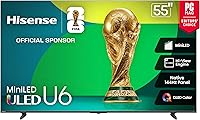 Hisense 55U65QF 55 Inch U6 Mini-LED 4K UHD 144Hz QLED Fire TV Dolby Vision