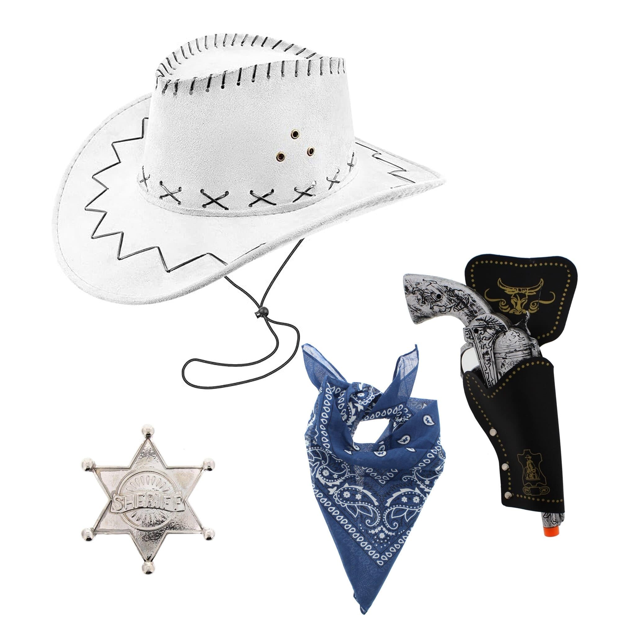 Zac's Alter Ego Fancy Dress Unisex 4 Piece Cowboy Set