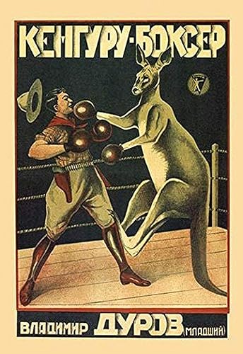 Russian movie poster with a Boxing Kangaroo Poster Print by