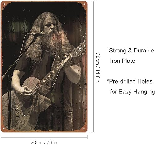 Miniatura 2 de Jamey Johnson - Cartel de metal para colgar en la pared de la cocina, póster de pared para garaje, cafetería, bar, pub, arte cueva de hombre, placa