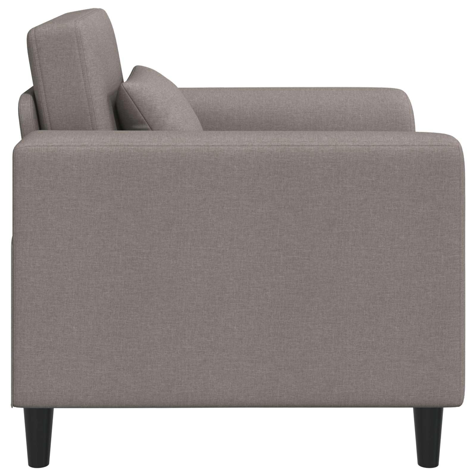 Poltrona in tessuto talpa moderna con braccioli larghi 90x88x85 cm