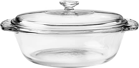 Anchor Hocking 77890 Fire-King Casserole Baking Dish with Lid, Glass, 1.5-Quart - coolthings.us