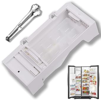 W11284458 Refrigerator Ice Maker Assembly for Whirlpool | Fixes No Ice, Hollow Cubes, Overflow | Replaces W11088559 AP6809232 PS12584610 EAP12584610 | OEM Quality Parts | Easy 15-Min DIY Installation