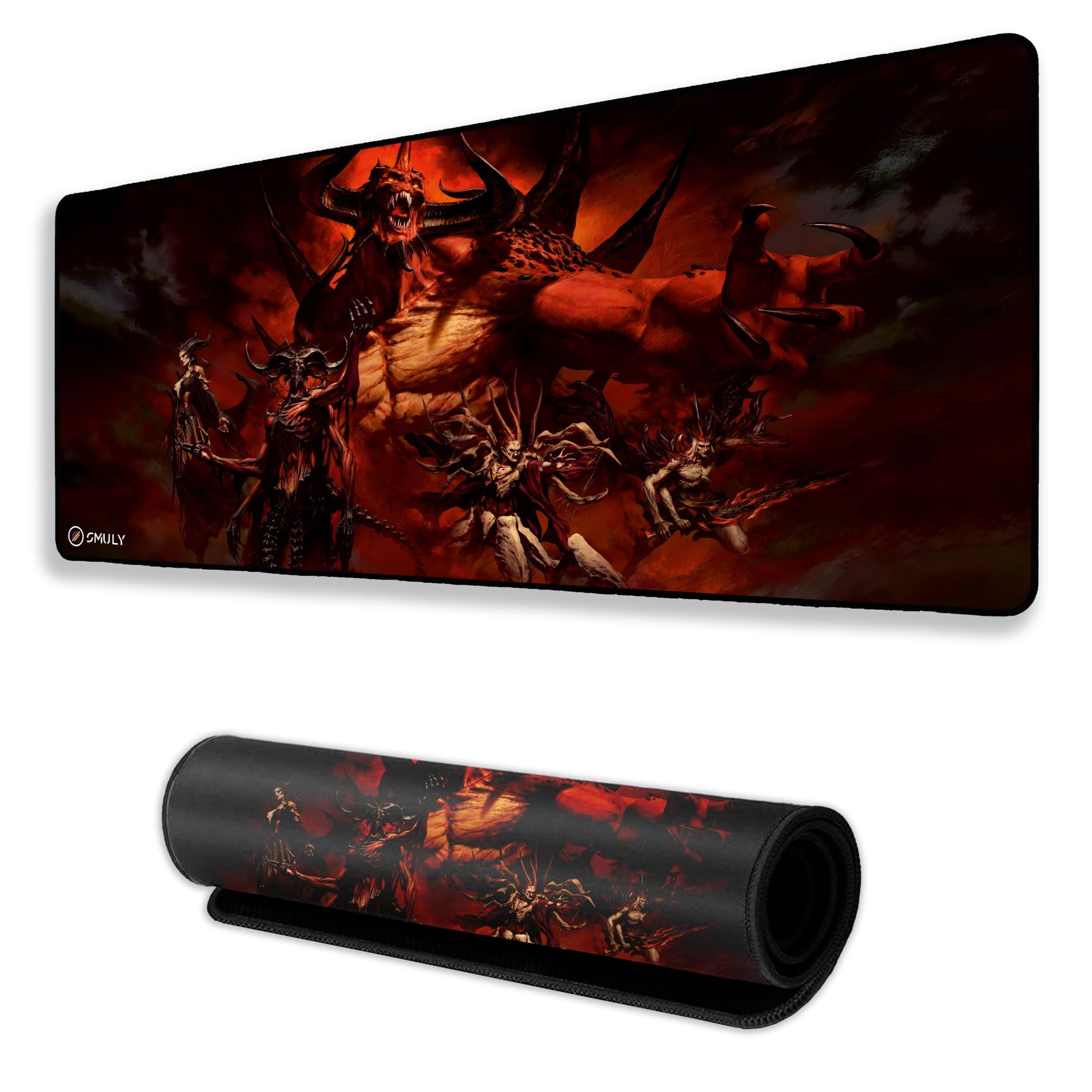 Akatsuki Inspired Anime Gaming Mouse Pad, Large Desk Mat 58.5 x 28 cm, Extended Washable Mousepad, Desk Pad, 2mm Thick Non-Slip Rubber Base, Stitched Edges, Smooth Surface (Multicolour) — Amazon image 21