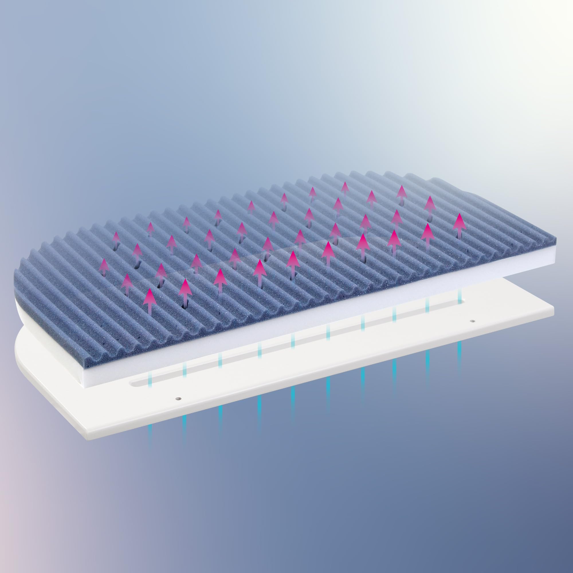 babybay Materasso MediTex Intense AngelWave 3D adatto per modello Boxspring XXL