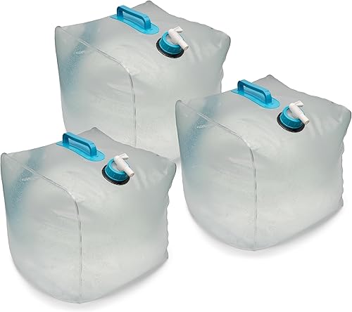 SOL Survive Outdoors Longer SOL - Cubo de agua plegable de 20 litros paquete de 3