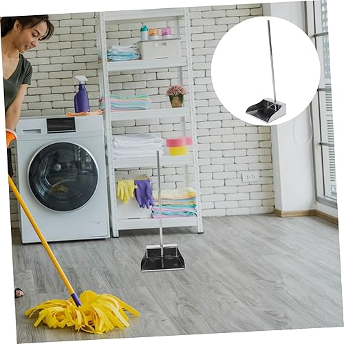 Miniatura 4 de Healifty Pala de basura, herramientas de limpieza de basura, recogedor de acero inoxidable con mango cómodo para el hogar