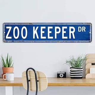 Rustic Wall Art Motto Decor Wood Pallet Wall Plaque Sign Zoo Keeper Positive Wall Art Wood Plaque Sign 8x35 Inch Custom Street Wooden Hanging Signs Home Decor for Bedroom Entryway