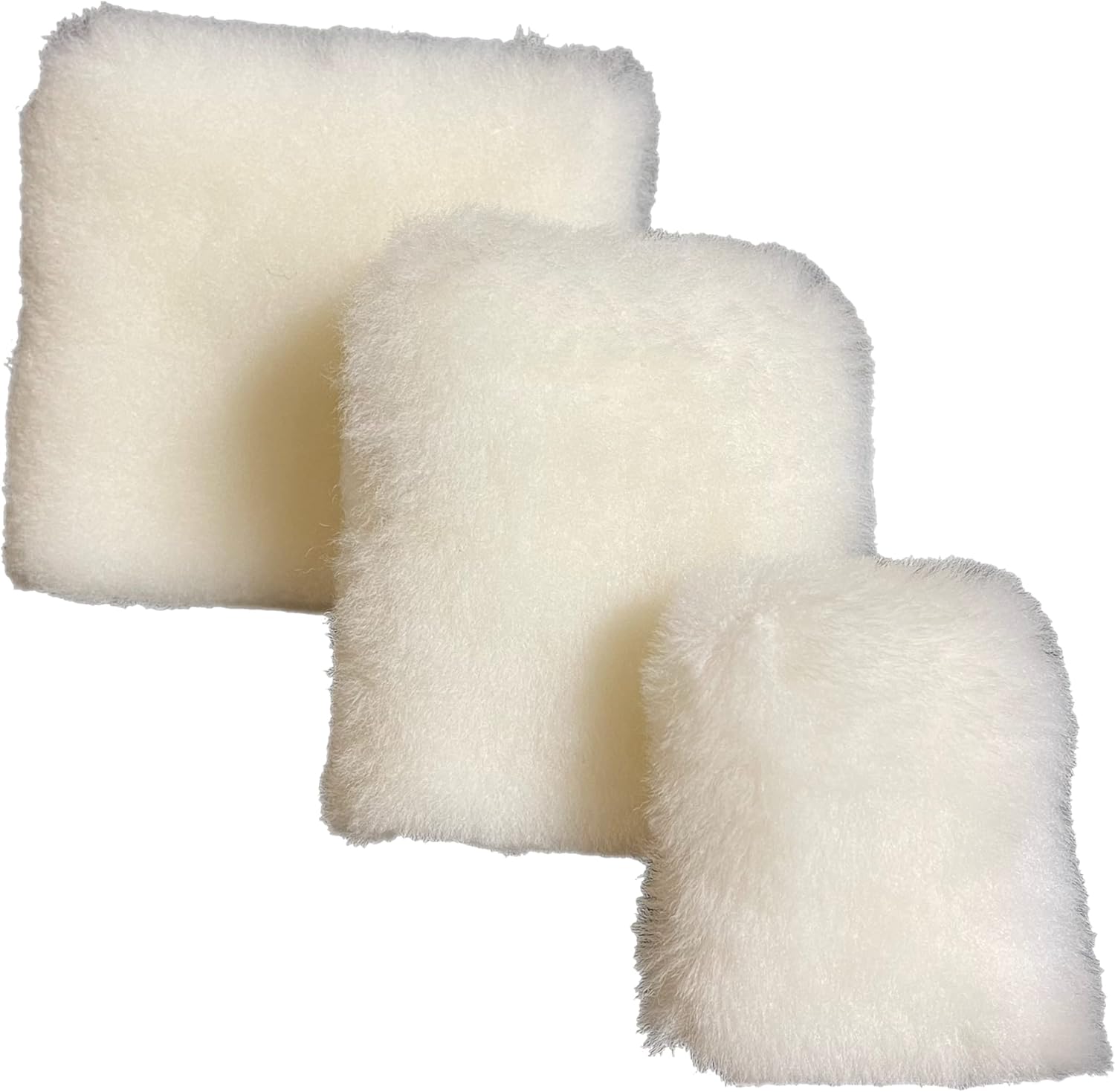 Genuine Lambswool Fingertip Mitt Applciator - Auto Detailing 2", 3" 4" (12, Assorment 2", 3", 4" (4 Each))