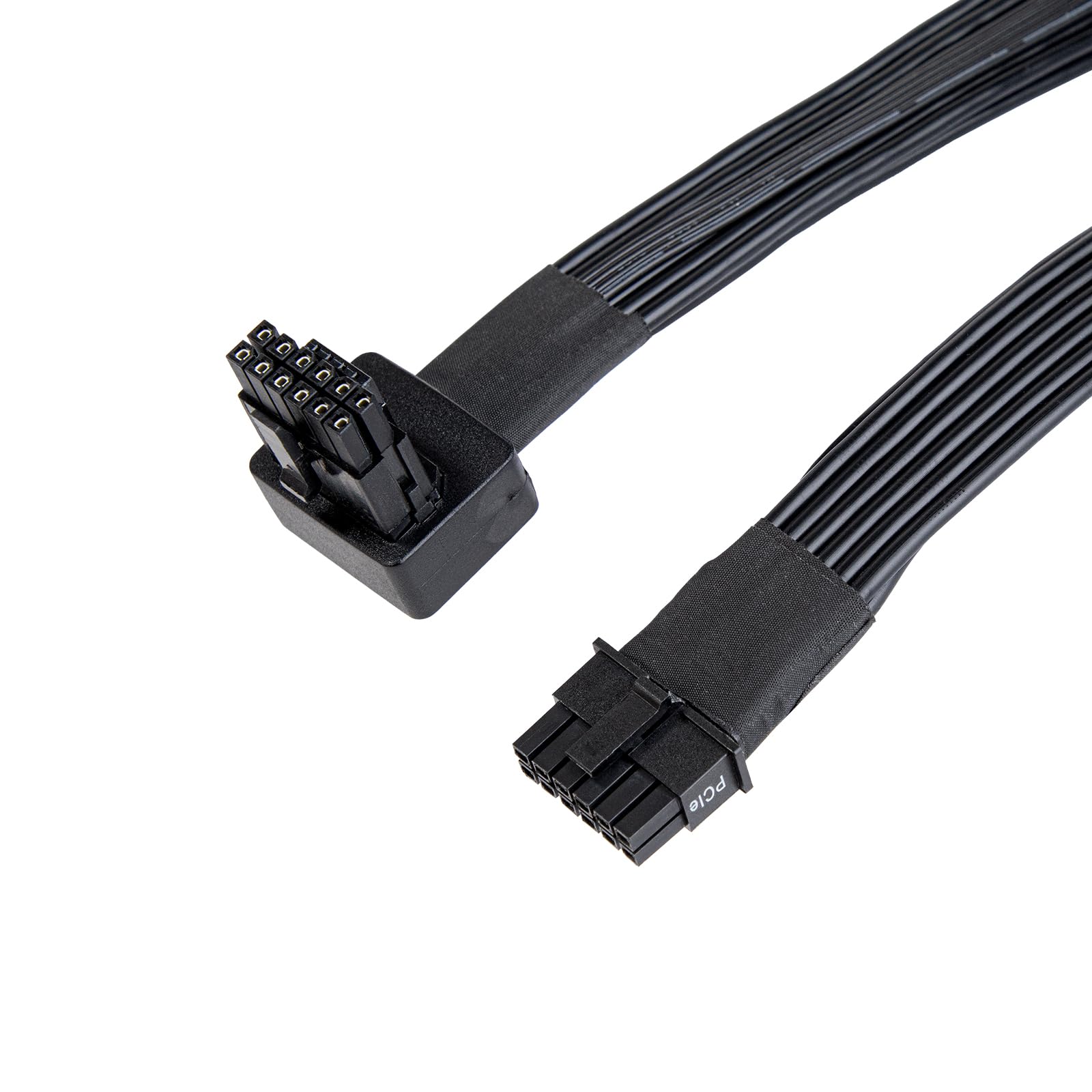SilverStone Technology Cavo PP14-90 da 12+4 pin (PSU) a 12+4 pin (GPU) a basso profilo, angolato a 90°, 12 VHPWR, PCIe Gen5, SST-PP14-90