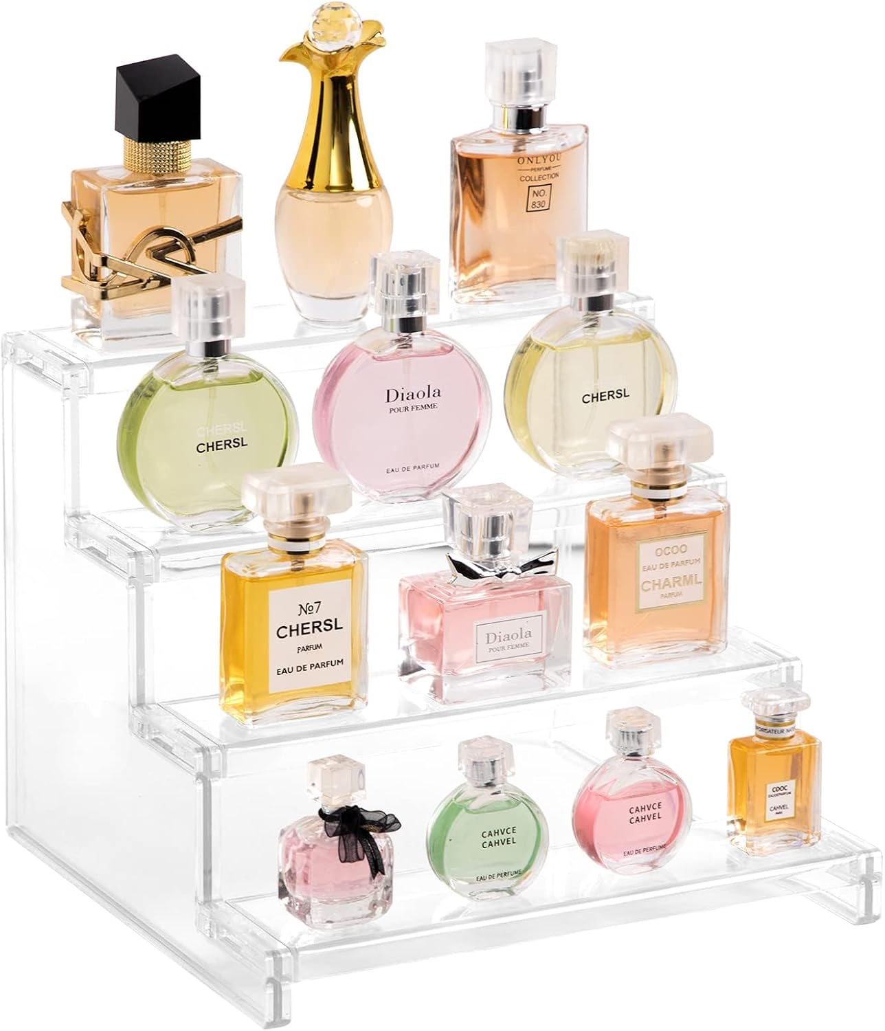 Lifewit 4-Tier Clear Acrylic Style Display Risers