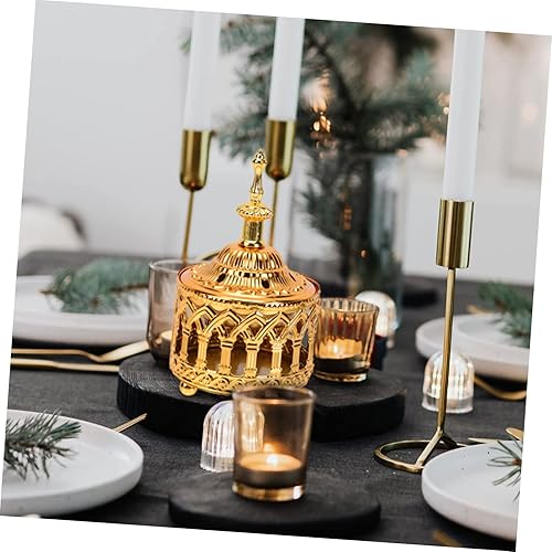 Miniatura 9 de GANAZONO Incienso árabe, cuenco de incienso de metal, quemador de incienso tibetano, soporte de incienso de cerámica, soporte de palo de incienso,