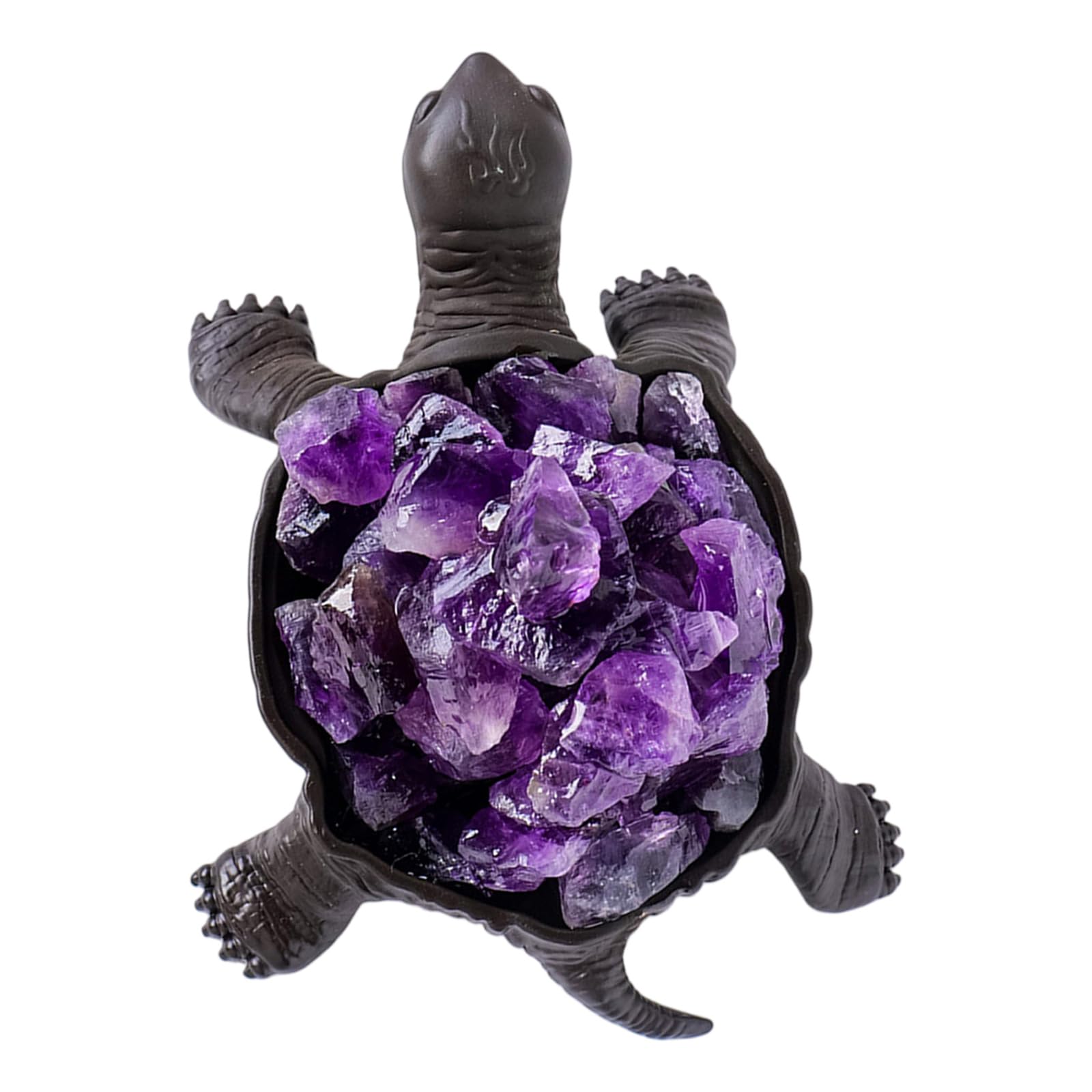 Vdaxvme Crystal Turtles Statue Ornament Tortoise Sculpture for Meditations Space and Positive Energy Desktop Shelf Decoration Sea Turtles Sculpture
