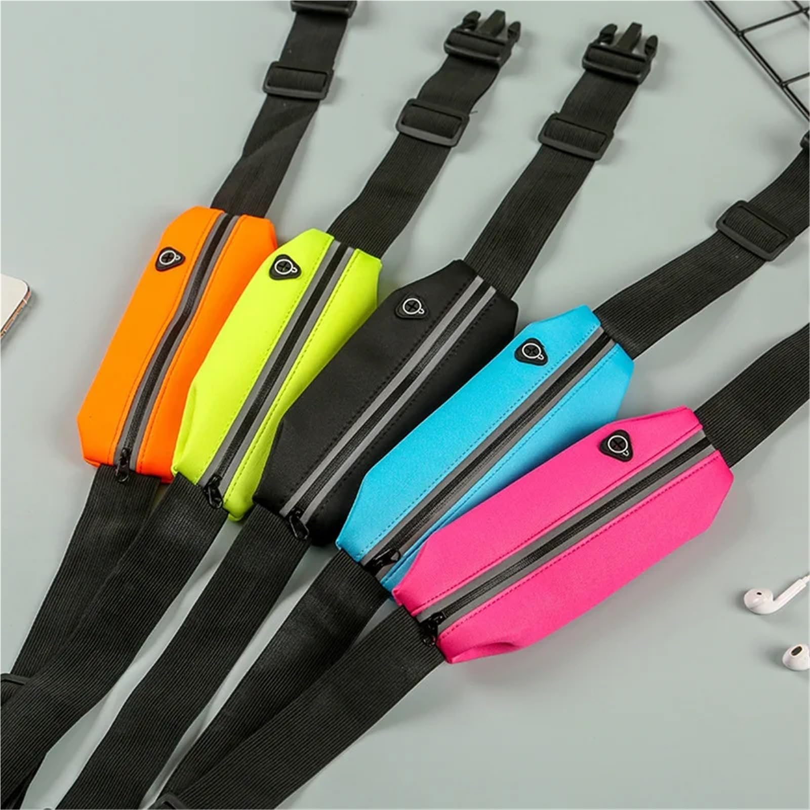 Laufen Radfahren Tasche Taille Gürtel wasserdichte Sport Fanny Pack Frauen Handy Fall Männer Gym Einstellbare Jogging Für Running(Orange)