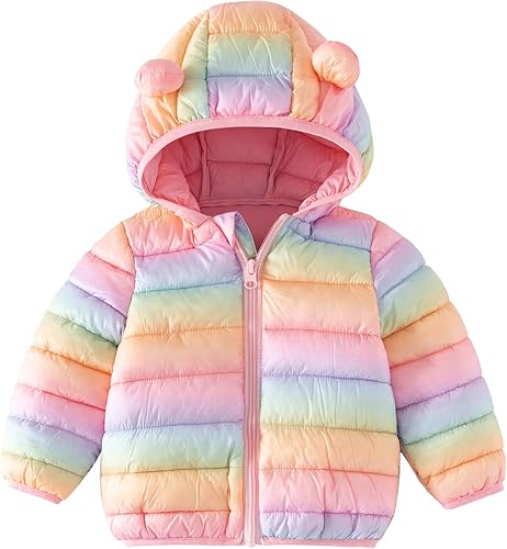 CECORC Toddler Winter Coats Lightweight Puffer Jacket for Baby Infant kids, 6-12 Month,12-18 Month, 2t,3t,4t
