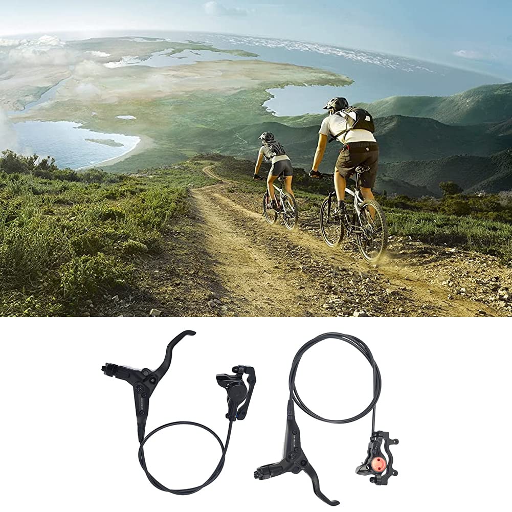 DYTWXG Freni per Biciclette Freni a Disco Idraulici per Mountain Bike Anteriore Posteriore Sistema di Freno a Pressione dell'olio Nero, Freni a Disco Idraulici per Mountain Bike