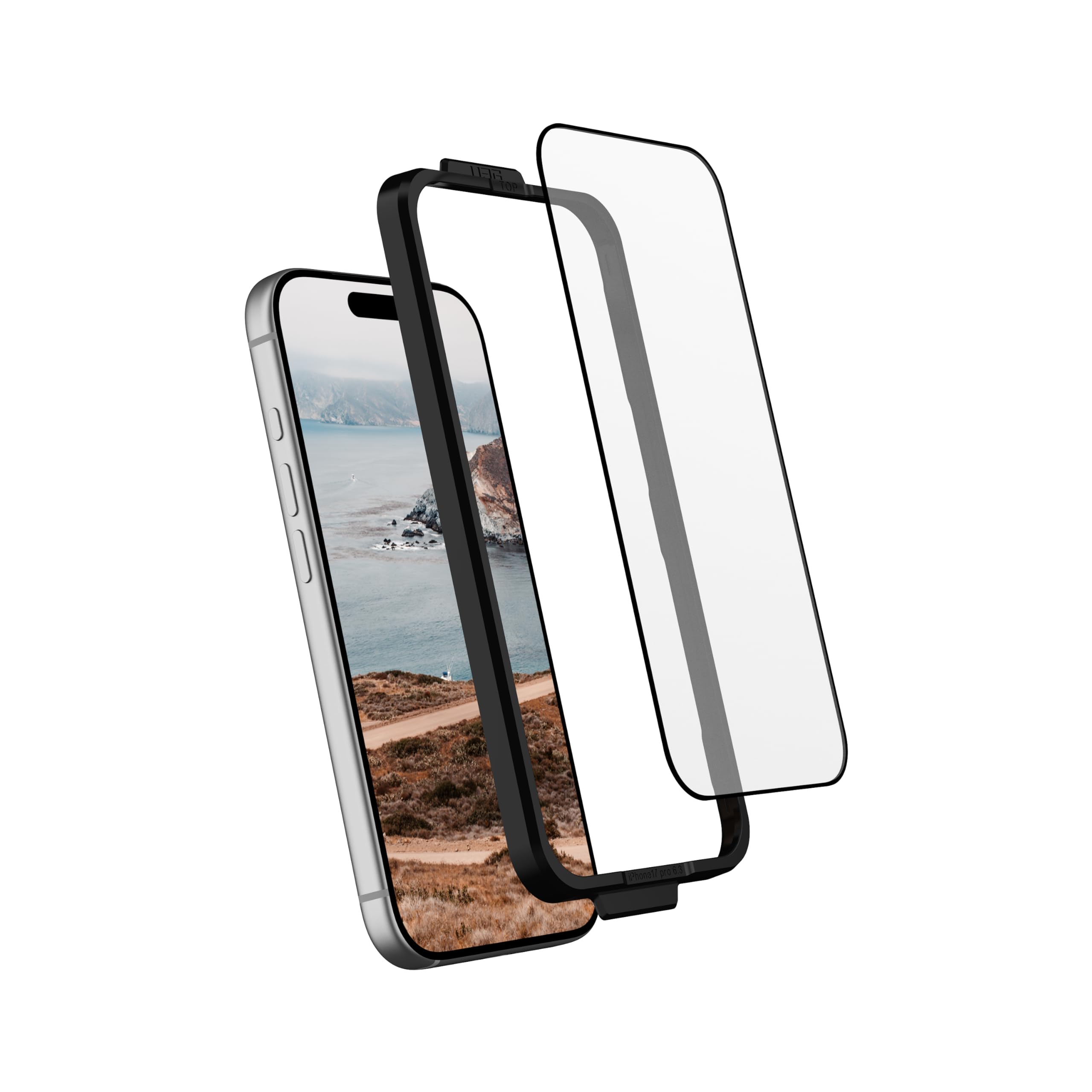 URBAN ARMOR GEAR Vetro protettivo per lo schermo iPhone 17 Pro | Vetro temperato doppiamente rinforzato | Perfetta aderenza | Resistente ai graffi | Rivestimento antimpronta