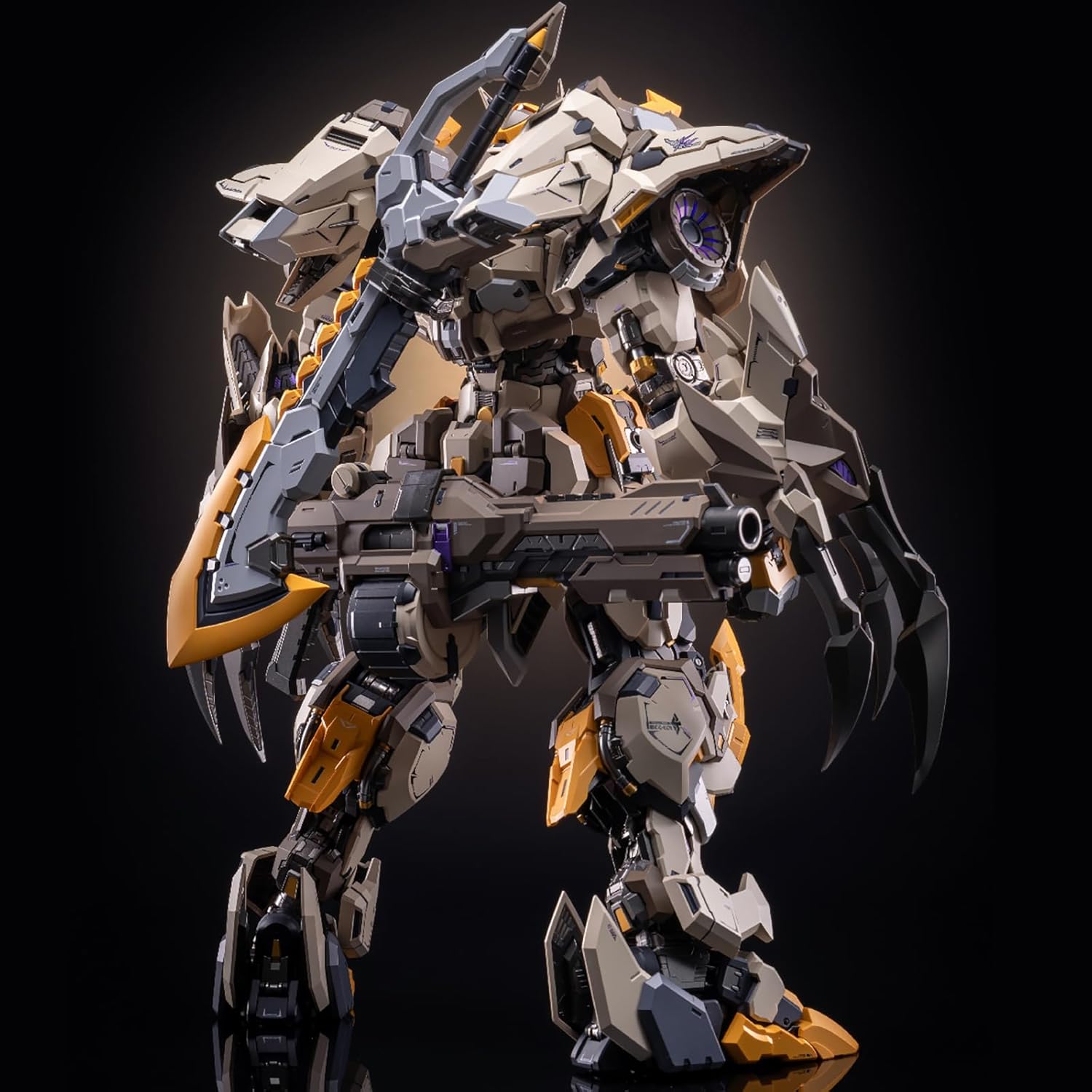 Pipigirl Moshow Assembly Free Mech Action Figure, The Scourge of God, Alloy Joints, 11.8 inch Collectible Mecha Kits