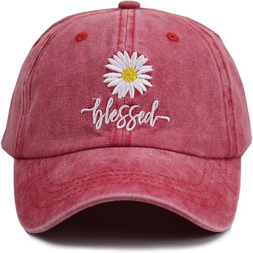 Miniatura 2 de MANMESH HATT Daisy Blessed - Gorra de béisbol bordada para mujer