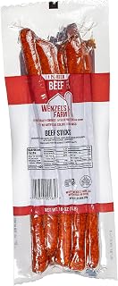 Wenzel’s Farm Beef Snack Sticks │Supports Active Lifestyles │ Flavorful, Naturally Smoked │ High Protein, Low Carb │ No MSG, Fillers, Binders, Artificial Colors │ Gluten Free | 1 LB Value Pack